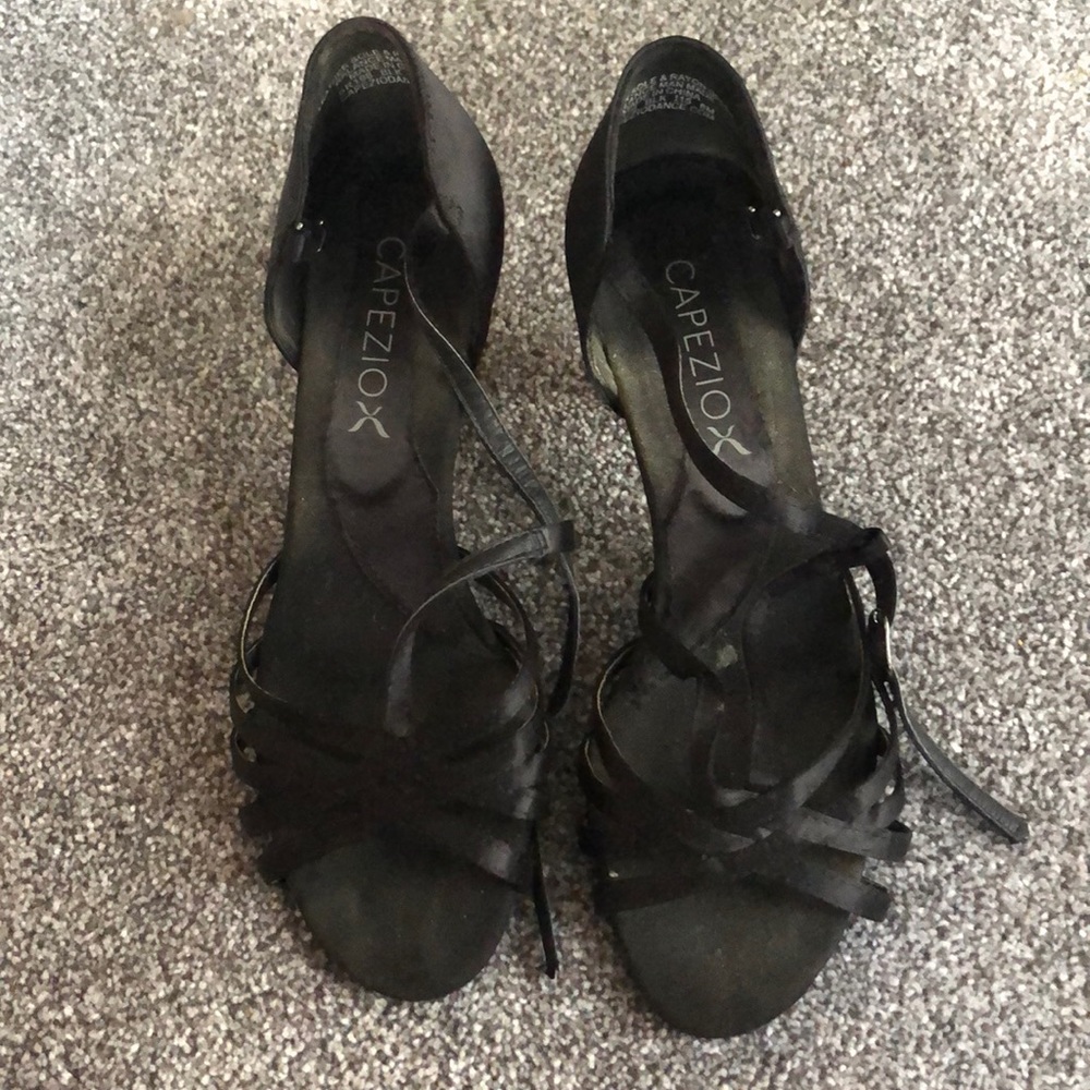 Black salsa Capezio dance heels